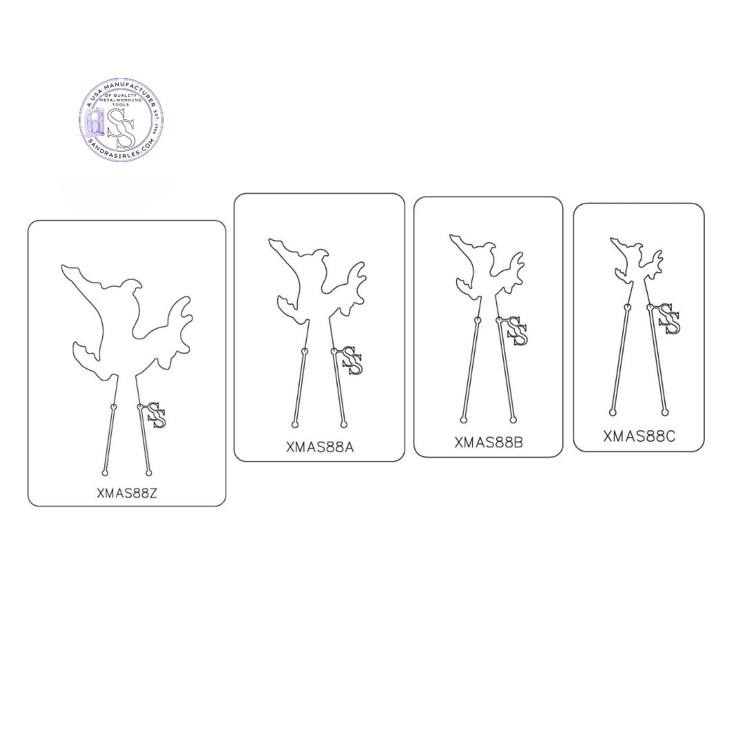 PANCAKE DIE XMAS88 FLYING DEER